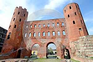 The Porta Palatina  in Turin
