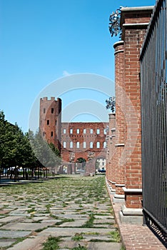 Porta Palatina, Turin, Italy photo