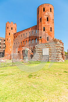 Porta Palatina, in Turin, Piedmont, Italy