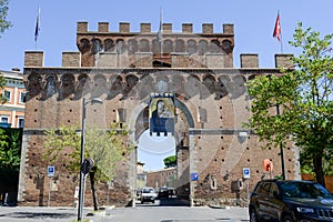 Porta Romana Gate in Siena