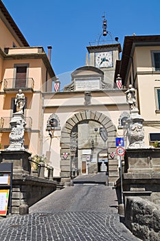 Porta romana. Soriano nel Cimino. Lazio. Italy. photo