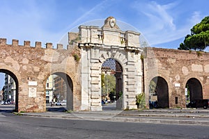 Porta San Giovanni gate in Rome, Italy