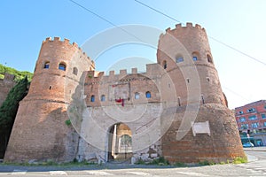 Porta San Paolo gate Rome Italy