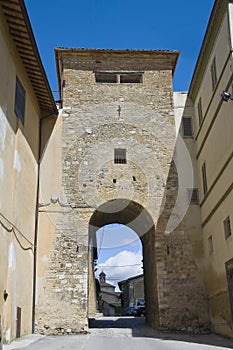 Porta St. Leonardo. Montefalco. Umbria.