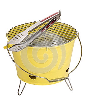 Portable bbq and tong