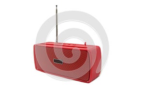 Portable Bluetooth Speaker Isolated on The White Background