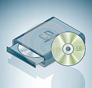 Portable CD-ROM drive photo