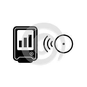 Portable continuous blood glucose monitoring system. Vector