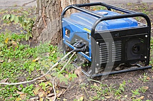 Portable Diesel Generator for repair hurricane damage. Portable Diesel Generator for house repair.