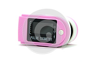 Portable digital fingertip pulse oximeter. Oximetry blood oxygen saturation