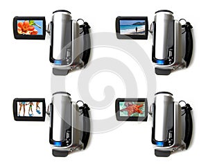 Portable digital video camera