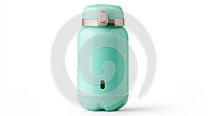 Portable Dog Water Bottle with Built-In Bowl and Filtration System Isolated on White Background photo