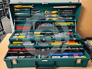 Portable Efficiency Organizing Tools with Convenient Toolboxes.AI Generated