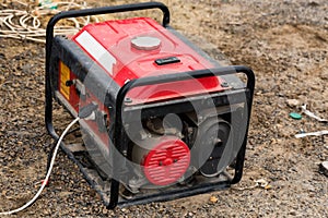 Portable elctric generator working on petrol close