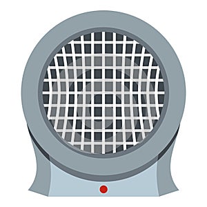 Portable electric heater icon isolated