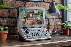 AI-Generated Retro Gaming Setup