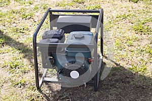 Portable gasoline generator.The use of an autonomous energy source. An additional source of energy