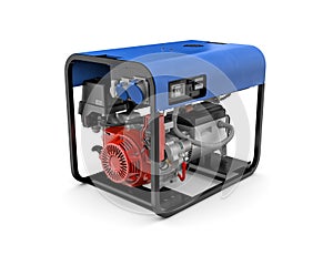 Portable generator isolated on a white background