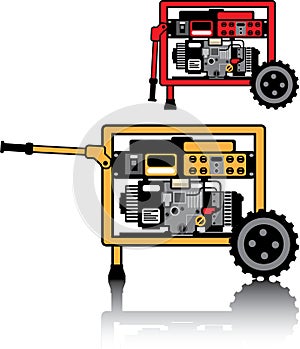 Portable Generator vector