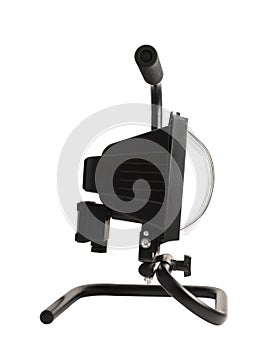 Portable halogen construction lamp isolated