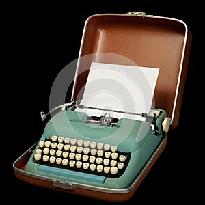 Portable manual typewriter