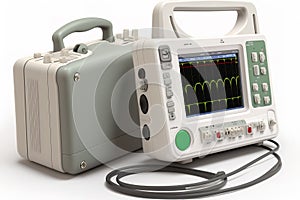 Portable medical equipment for ECG with monitor