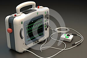 Portable medical equipment for ECG with monitor