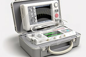 Portable medical equipment for ECG with monitor