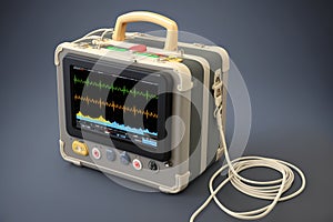 Portable medical equipment for ECG with monitor