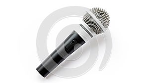 portable microphone white background