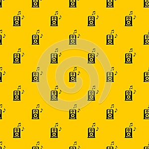 Portable music speacker pattern vector