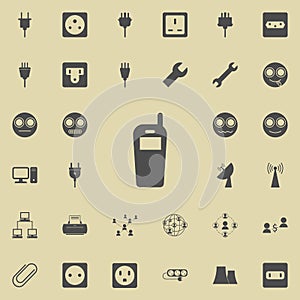 portable radio icon. Detailed set of Minimalistic icons. Premium quality graphic design sign. One of the collection icons for we