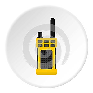 Portable radio transmitter icon circle