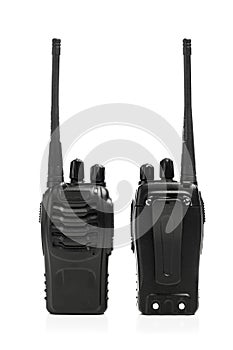 Portable radios Walkie-talkie white photo
