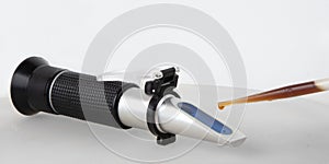 Portable Refractometer Performing Test