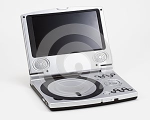 Portable Silver DVD Player