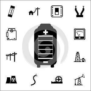 Portable solar charger icon. Set of energy icons. Premium quality graphic design icons. Signs and symbols collection icons for web