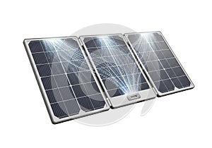 Portable solar panel array