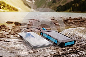 Portable solar panel for charging mobile devices