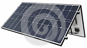 Portable Solar Panel System: Isolated 3D Render