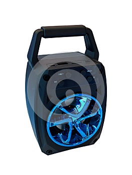 Portable style bluetooth  speaker on white background