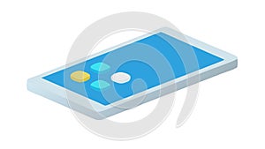 Portable Tablet E-reader Digital Device Icon, vector design Generative AI