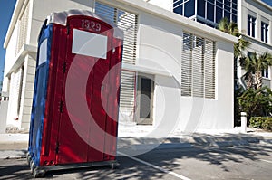 Portable Toilet at construction site