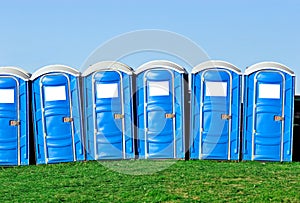 Portable toilets photo