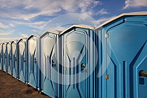 Portable toilets photo