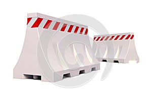 Portable traffic barriers