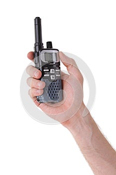 Portable UHF radio transceiver photo