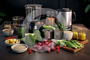 Portable and versatile food processors with multip