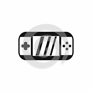 Portable video game console icon, simple style