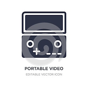 portable video game console icon on white background. Simple element illustration from Multimedia concept